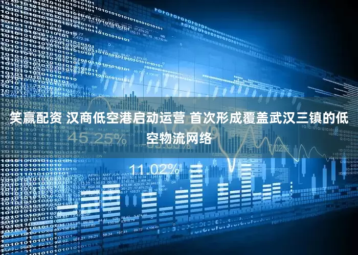 笑赢配资 汉商低空港启动运营 首次形成覆盖武汉三镇的低空物流网络